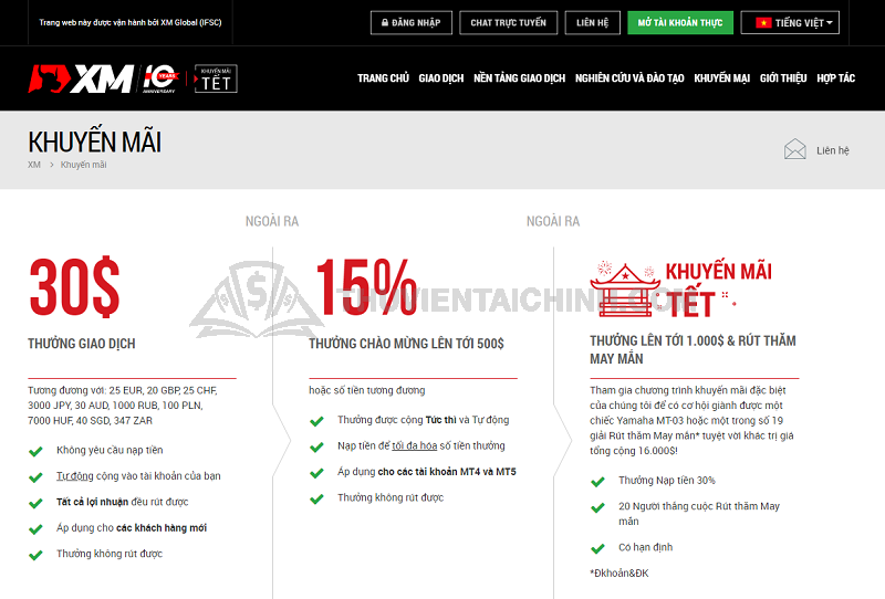 Sàn Forex hào phóng với hàng loạt các chương trình khuyến mãi khủng