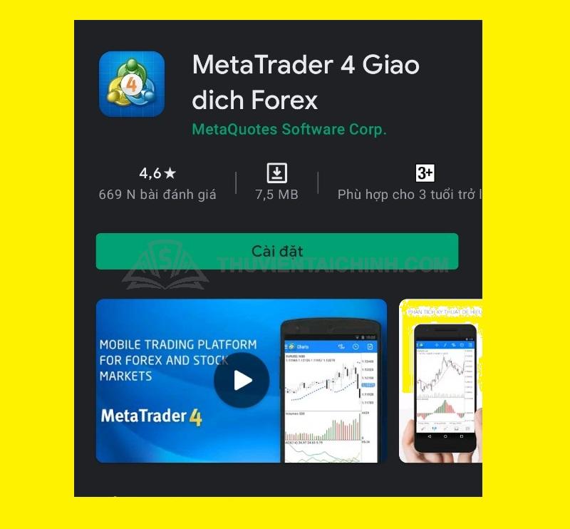 Cách tạo tài khoản MetaTrader 4 trên điện thoại
