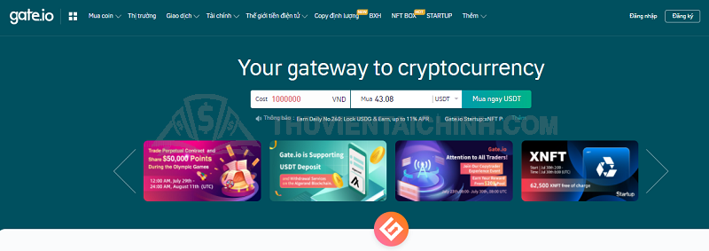 Chương trình khuyến mãi có tại sàn Gate.io