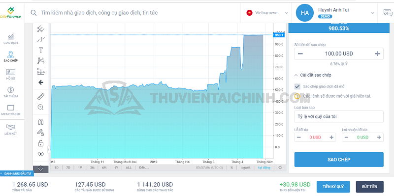 Hướng dẫn đăng ký và sao chép giao dịch trên Social Trading Lite Finance