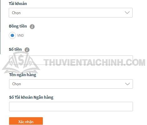 Điền đầy đủ những thông tin yêu cầu