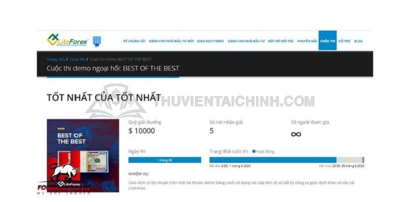 Hướng dẫn tham gia cuộc thi demo Best of The Best tại Sàn LiteForex - LiteFinance