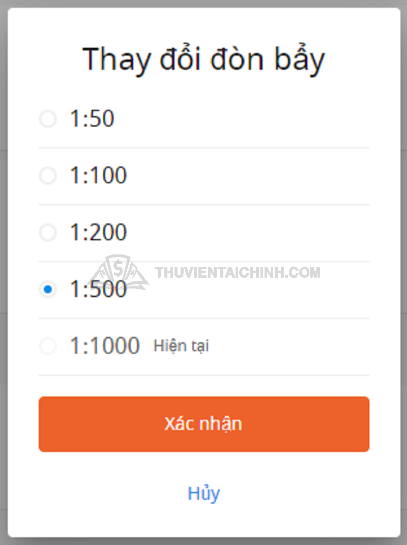 Hướng dẫn thay đổi đòn bẩy tài khoản giao dịch LiteForex
