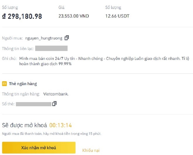 Cách bán coin trên Binance để thu tiền VNĐ về tài khoản ngân hàng