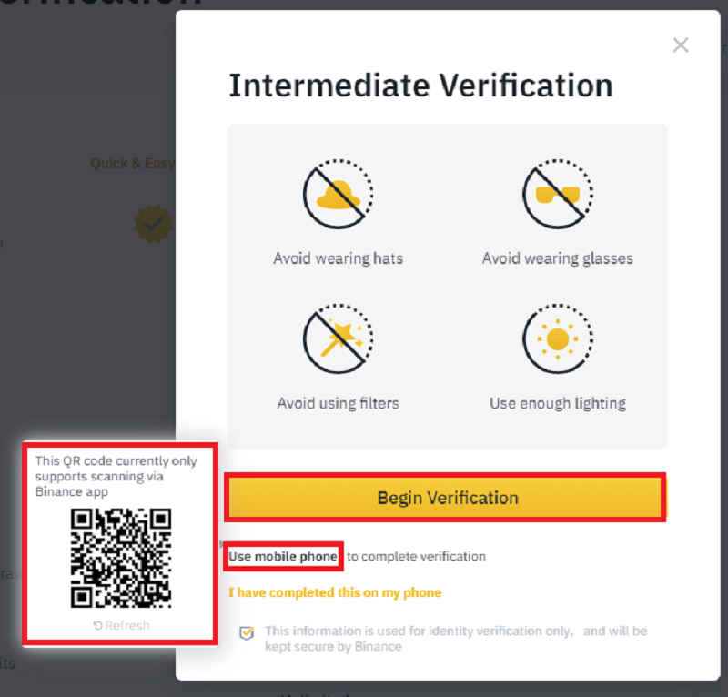 Cách xác minh sàn Binance và lỗi xác minh khuôn mặt trên Binance không được