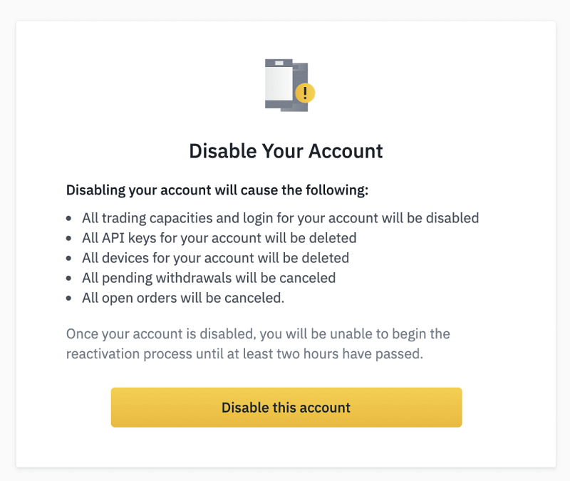 Cách xoá tài khoản Binance và vô hiệu hóa tài khoản Binance nhanh nhất