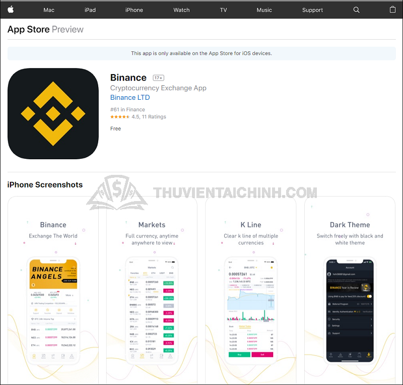 Đăng ký Binance trên điện thoại qua app