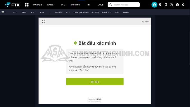 Hướng dẫn mở và xác minh tài khoản FTX