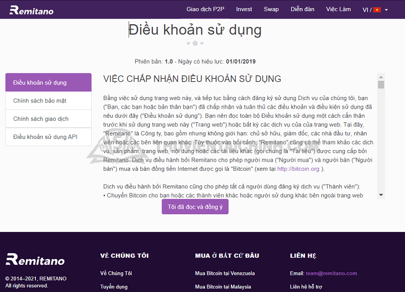 Hướng dẫn mở và xác minh tài khoản sàn Remitano