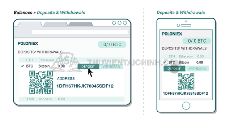 Hướng dẫn nạp tiền vào tài khoản sàn Poloniex
