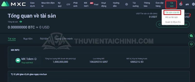Hướng dẫn nạp tiền vào tài khoản sàn MXC( MEXC)