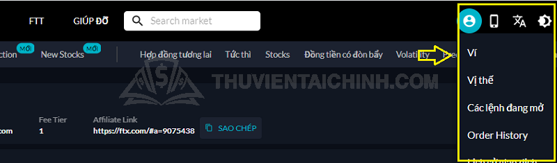 Hướng dẫn nạp tiền vào tài khoản sàn FTX