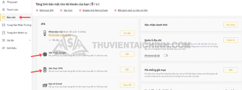 Xác minh Google trên Binance – Hướng dẫn bật bảo mật 2 lớp (2FA)