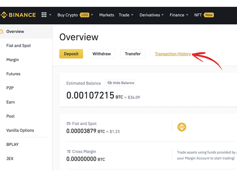 Transaction History - Lịch sử thay đổi số dư