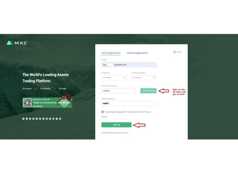 Hướng dẫn mở tải khoản sàn MXC