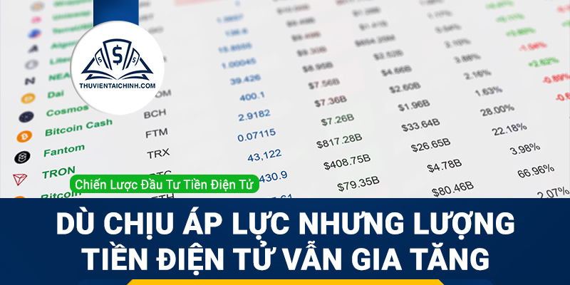 Dù đang chịu áp lực nhưng số lượng tiền điện tử vẫn gia tăng đáng kinh ngạc