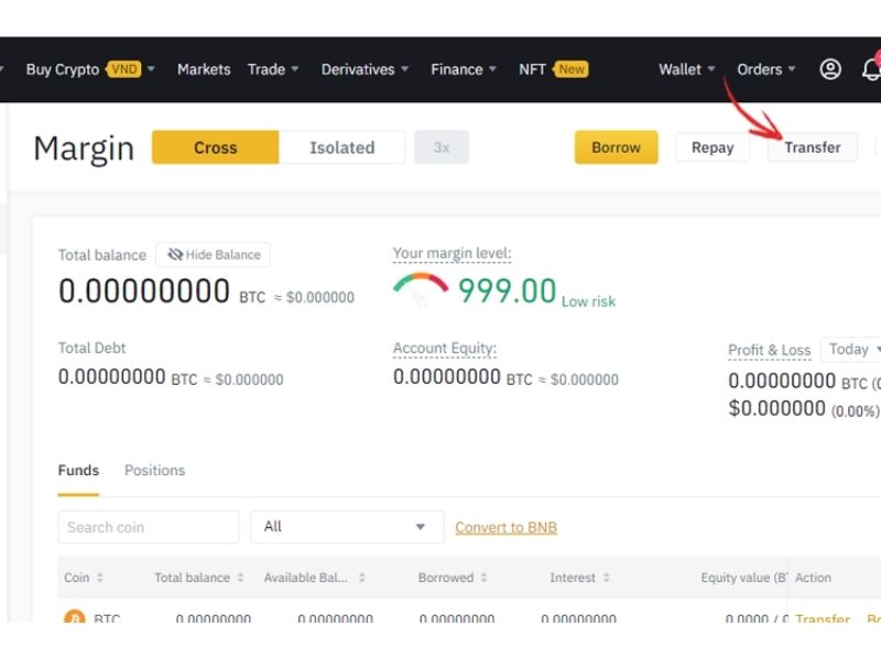 Hướng dẫn cách chơi Margin Binance