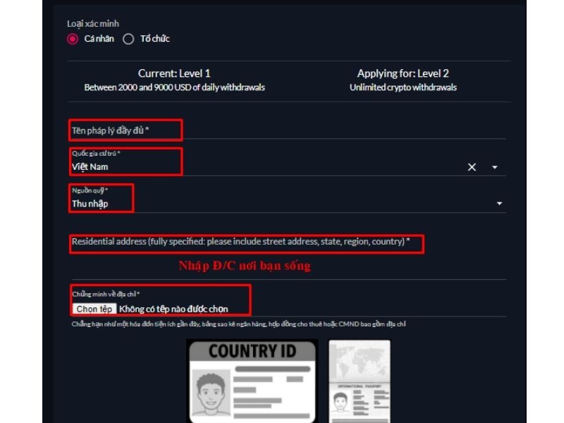 Hướng dẫn xác minh danh tính cá nhân (KYC) tại sàn giao dịch FTX