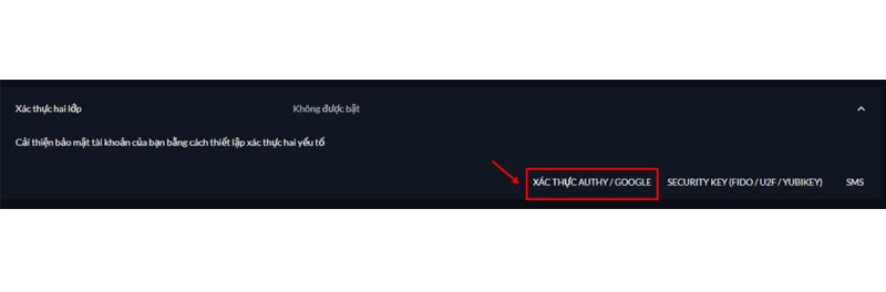 Cách bật bảo mật 2FA sàn FTX
