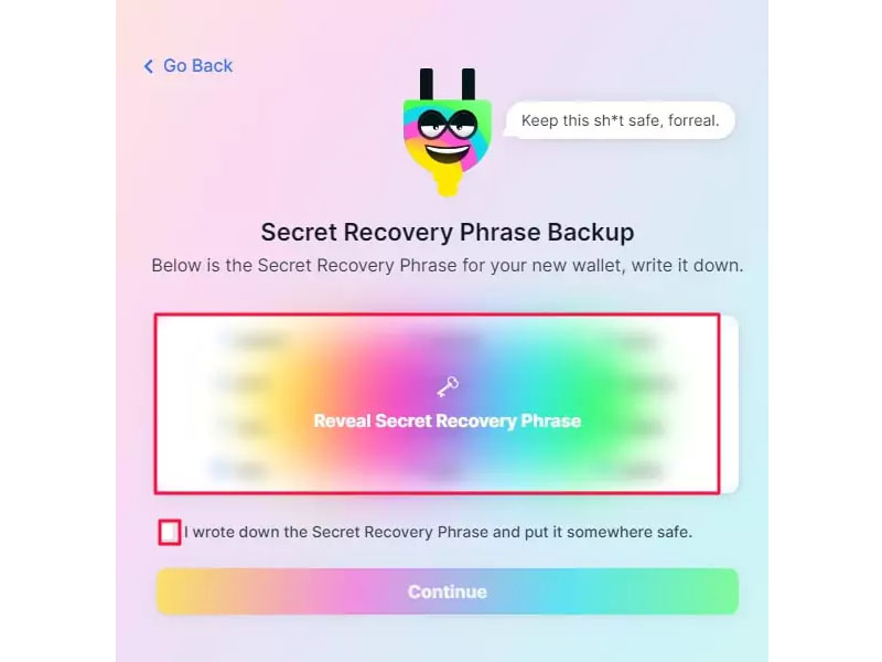 Secret Recovery Phrase