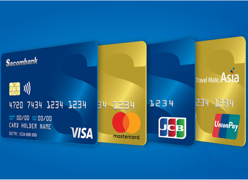 Các thẻ ngân hàng Sacombank