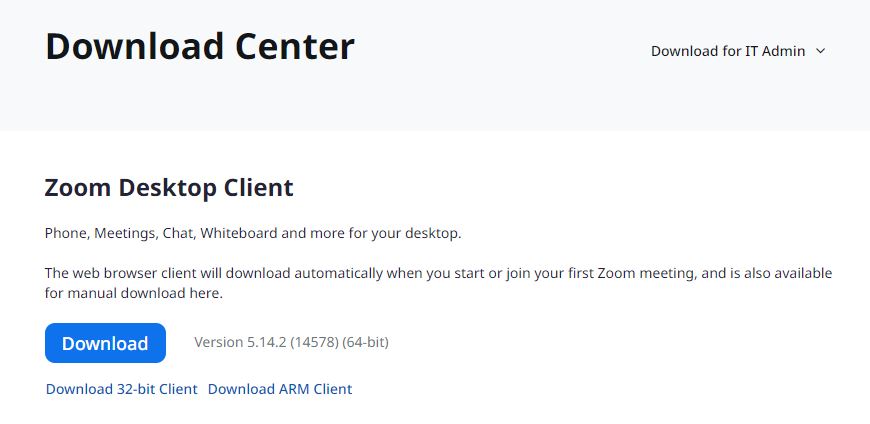 Tải xuống và cài đặt Zoom
