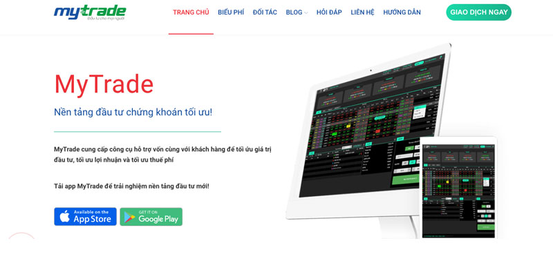 App đầu tư chứng khoán Mytrade