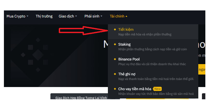 Tiết kiệm ( Binance Earn).