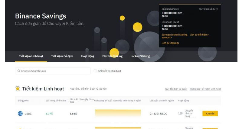 Các gói tiết kiệm