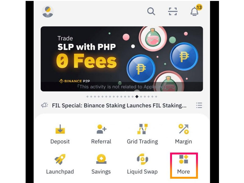 Bước 1: Mua sẵn đồng coin muốn Staking