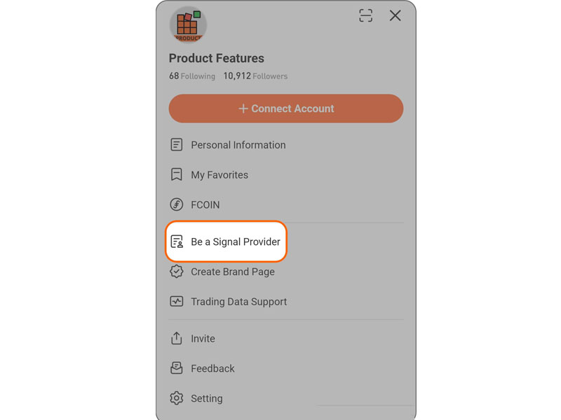 Điều kiện để bán tín hiệu trên Follow me