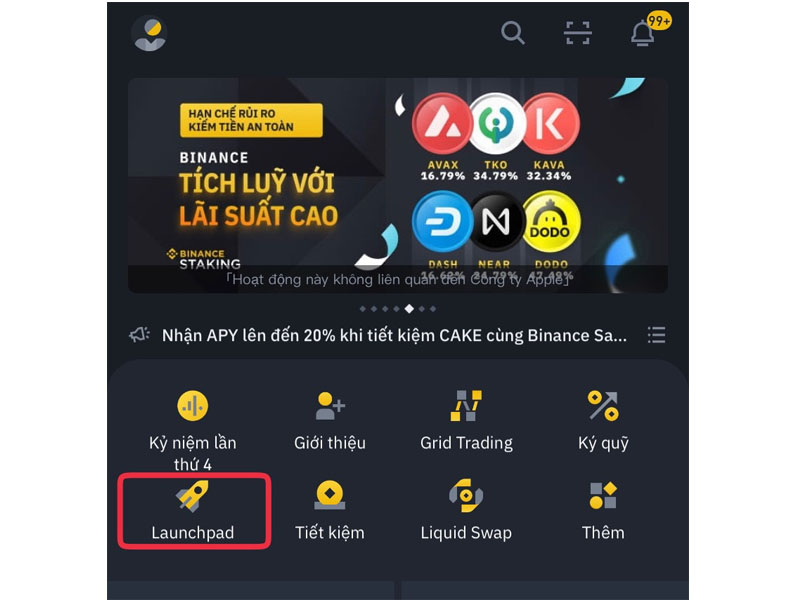 Bước 1: Truy cập vào Launchpad