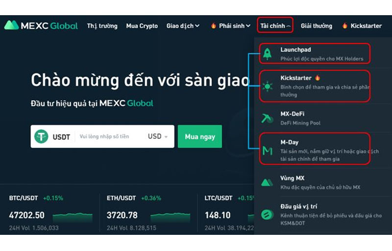 Bước 2: Hold MX token