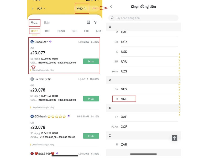 Thông tin mua coin