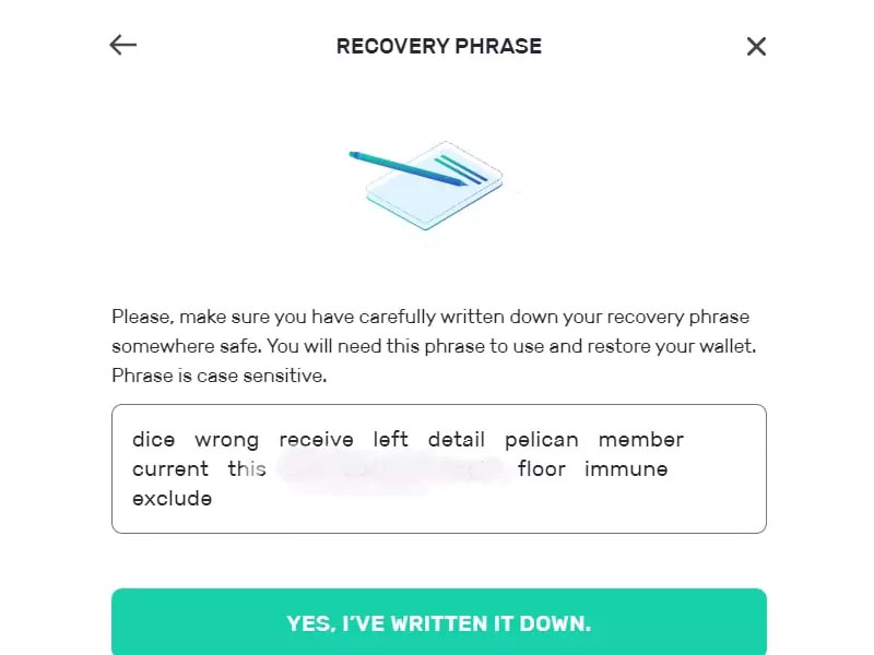 Recovery Phrase