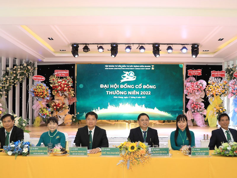 ĐHĐCĐ thường niên của CTCP Tập đoàn Tư vấn Đầu tư Xây dựng Kiên Giang