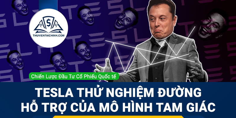 Cổ phiếu Tesla (TSLA) thử nghiệm mức hỗ trợ mô hình tam giác