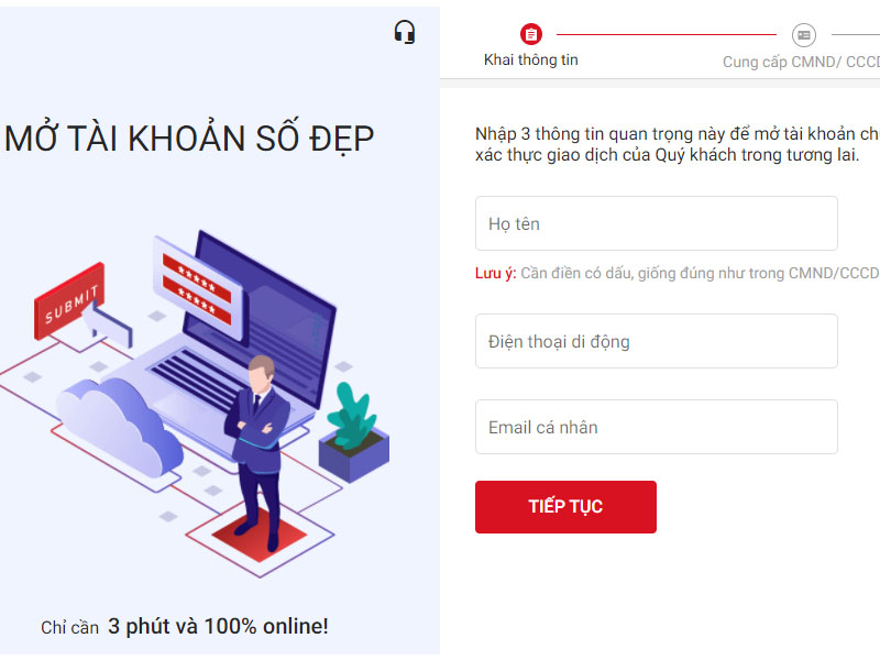 Hướng dẫn đăng ký tài khoản sàn TCBS