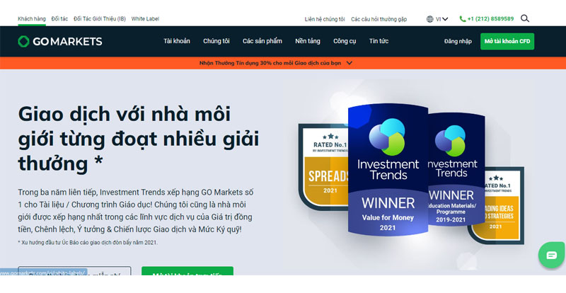 Đánh giá tổng quan sàn giao dịch GoMarkets