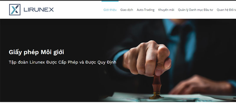 Sàn giao dịch Lirunex uy tín hay lừa đảo?