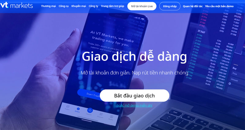 Các loại tài khoản giao dịch trên sàn VTMarkets