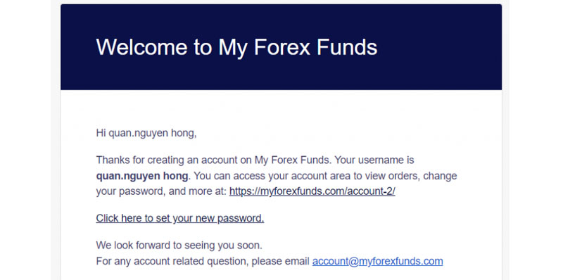 Click here to set your new password