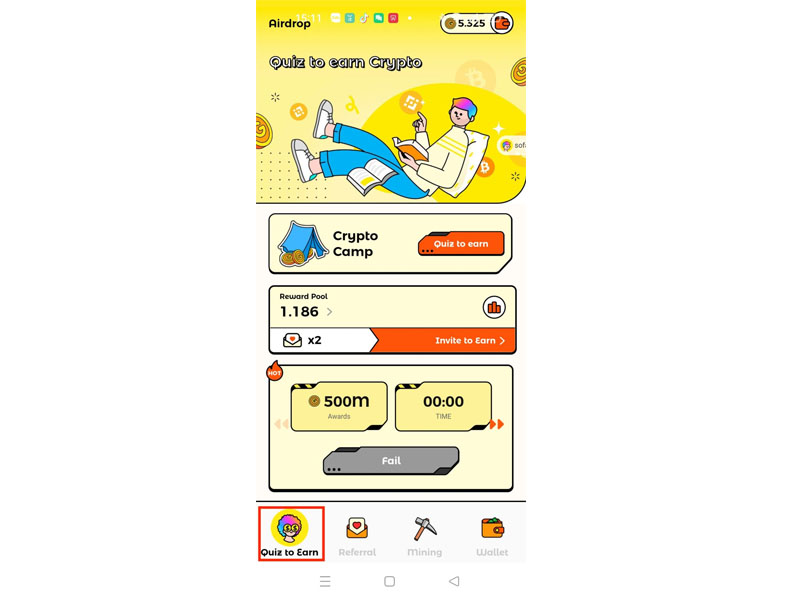 Hướng dẫn kiếm tiền với ứng dụng Wild Cash thông qua Quiz-to-Earn