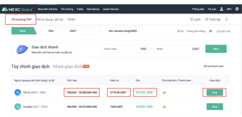 Giao dịch P2P