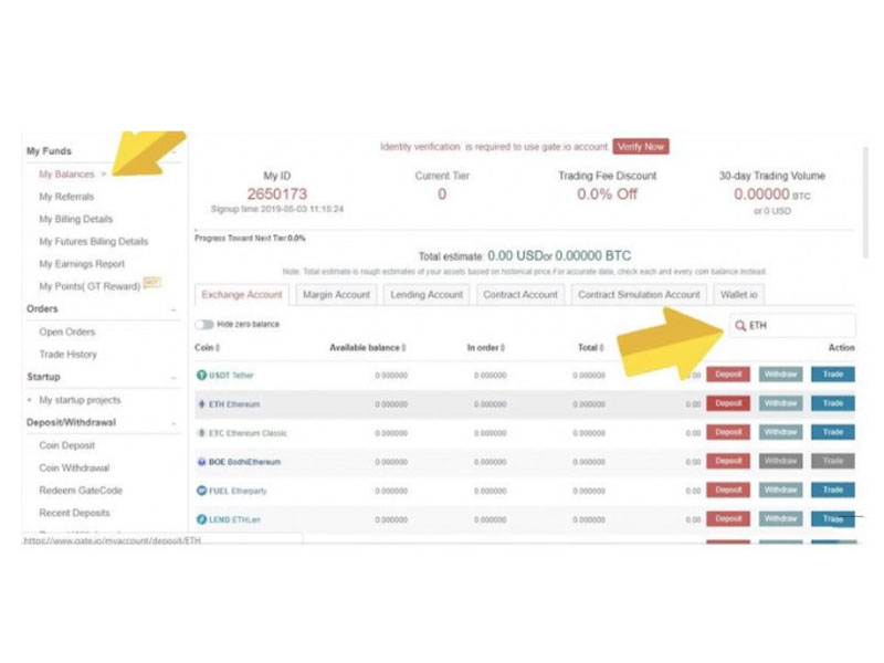 Deposit - gửi tiền
