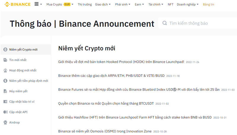 Quy trình để một đồng coin được niêm yết trên sàn Binance