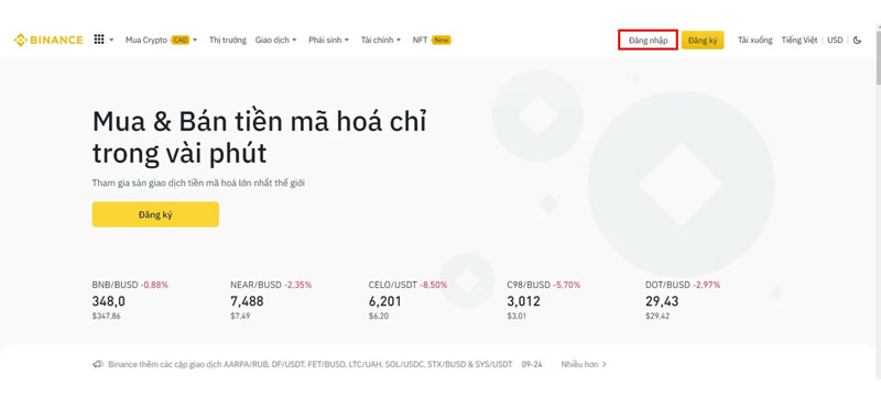 Bước 1: Tạo tài khoản và đăng nhập