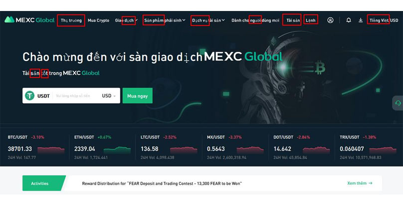 Sàn Mexc tại Việt Nam