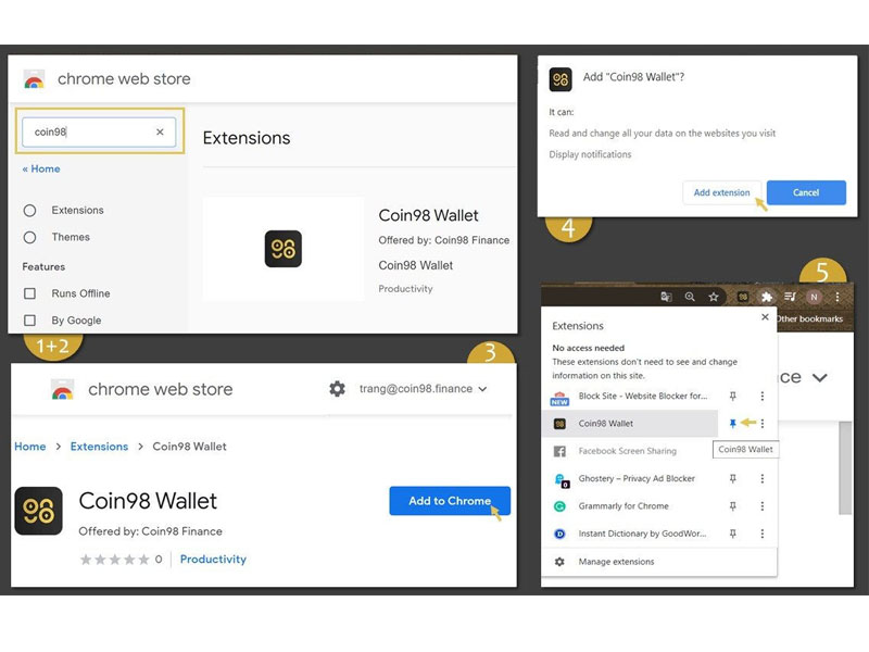 Hướng dẫn tải ứng dụng Coin98 Wallet trên máy tính
