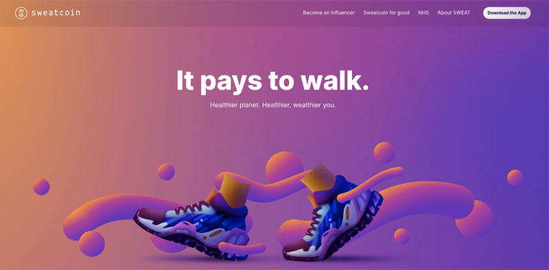 Điểm nổi bật của dự án Sweatcoin